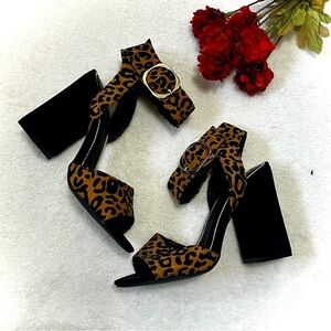 Qupid NWOB Leopard Print High Heel Sandal - Size 6